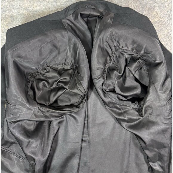 Bloomingdales Loro Piana Italy Mens 100% Cashmere Drew Sport Coat Sz 46L Black - Picture 3 of 6